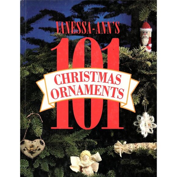 Vanessa-Anns 101 Christmas Ornaments 1992 Hardcover Cross Stitch Patterns - Picture 1 of 2